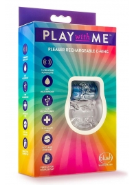 Фиолетовое эрекционное виброкольцо Pleaser Rechargeable C-Ring - Blush Novelties - в Батайске купить с доставкой