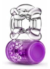 Фиолетовое эрекционное виброкольцо Pleaser Rechargeable C-Ring - Blush Novelties - в Батайске купить с доставкой