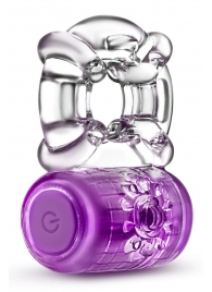 Фиолетовое эрекционное виброкольцо One Night Stand Vibrating C-Ring - Blush Novelties - в Батайске купить с доставкой