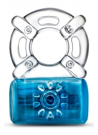 Синее эрекционное виброкольцо One Night Stand Vibrating C-Ring - Blush Novelties - в Батайске купить с доставкой