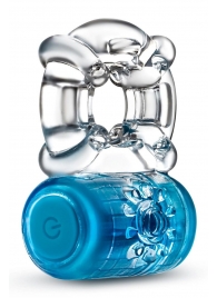 Синее эрекционное виброкольцо One Night Stand Vibrating C-Ring - Blush Novelties - в Батайске купить с доставкой