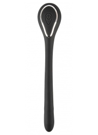 Черный гибкий уретральный стимулятор с вибрацией Vibrating Bendable Dilator - 13,5 см. - Orion - купить с доставкой в Батайске