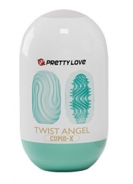 Бирюзовый мастурбатор-яйцо Twist Angel - Baile - в Батайске купить с доставкой