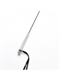 Черный кожаный стек с гладкой ручкой - 55 см. - Crazy Handmade - купить с доставкой в Батайске