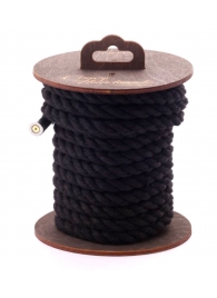 Черная хлопковая веревка для бондажа на катушке - 5 м. - Crazy Handmade - купить с доставкой в Батайске