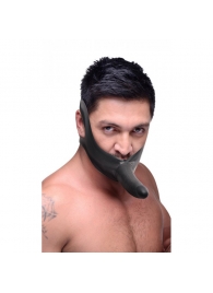 Черный кляп-страпон Masters Mini Face Fuck Strap-On - 14 см. - XR Brands - купить с доставкой в Батайске
