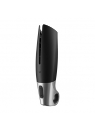 Черный мастурбатор с вибрацией Power Masturbator - Satisfyer - в Батайске купить с доставкой