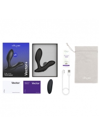 Черный анальный вибратор We-Vibe Vector+ - We-vibe - в Батайске купить с доставкой