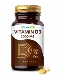 Пищевая добавка SuperCaps VITAMIN D3 2000 ME - 120 капсул - SuperCaps - купить с доставкой в Батайске