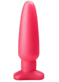 Гладкий розовый анальный плаг - 18,5 см. - LOVETOY (А-Полимер)