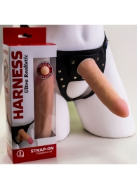 Страпон Харнесс из трусиков и насадки-фаллоса - 17,5 см. - LOVETOY (А-Полимер) - купить с доставкой в Батайске
