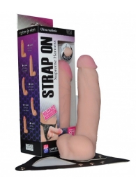 Реалистичный фаллос на поясе Harness - 20,5 см. - LOVETOY (А-Полимер) - купить с доставкой в Батайске