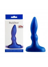 Синий анальный стимулятор Beginners p-spot massager - 11 см. - Lola Games - в Батайске купить с доставкой