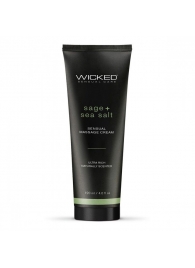 Массажный легкий крем WICKED Sage plus Sea Salt - 120 мл. - Wicked - купить с доставкой в Батайске