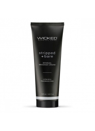 Массажный легкий крем WICKED Stripped plus Bare - 120 мл. - Wicked - купить с доставкой в Батайске