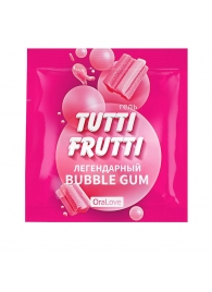 Пробник гель-смазки Tutti-frutti со вкусом бабл-гам - 4 гр. - Биоритм - купить с доставкой в Батайске