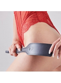 Черная кожаная шлепалка SitaBlack - 30 см. - Sitabella - купить с доставкой в Батайске