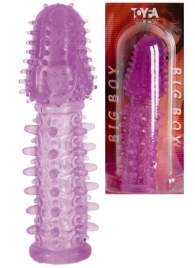 Фиолетовая насадка, удлиняющая половой член - 13,5 см. - Toyfa Basic - в Батайске купить с доставкой