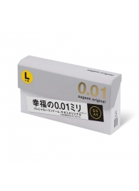 Презервативы Sagami Original 0.02 L-size увеличенного размера - 5 шт. - Sagami - купить с доставкой в Батайске