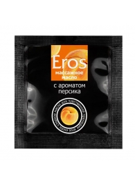 Саше массажного масла Eros exotic с ароматом персика - 4 гр. - Биоритм - купить с доставкой в Батайске
