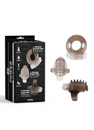 Набор из 3 дымчатых эрекционных колец с вибрацией Teasers Ring Kit - Chisa - в Батайске купить с доставкой