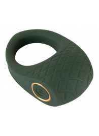 Зеленое эрекционное виброкольцо Luxurious Vibro Cock Ring - Orion - в Батайске купить с доставкой