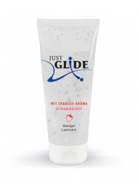 Лубрикант на водной основе Just Glide Strawberry с ароматом клубники - 200 мл. - Orion - купить с доставкой в Батайске
