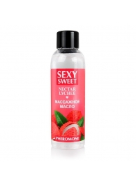 Массажное масло Sexy Sweet Nectar Lychee с феромонами и ароматом личи - 75 мл. - Биоритм - купить с доставкой в Батайске