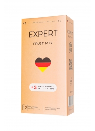 Ароматизированные презервативы EXPERT Fruit Mix - 12 шт.(+3 в подарок) - Expert - купить с доставкой в Батайске