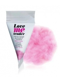 Съедобное согревающее массажное масло Love Me Tender Cotton Candy с ароматом сладкой ваты - 10 мл. - Love to Love - купить с доставкой в Батайске
