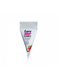 Съедобное согревающее массажное масло Love Me Tender Strawberry с ароматом клубники - 10 мл. - Love to Love - купить с доставкой в Батайске