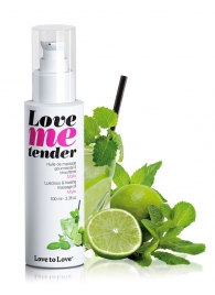 Съедобное согревающее массажное масло Love Me Tender Mojito с ароматом мохито - 100 мл. - Love to Love - купить с доставкой в Батайске