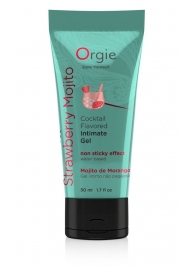Съедобный интимный гель Orgie Lube Tube Cocktail Strawberry Mojito - 50 мл. - ORGIE - купить с доставкой в Батайске