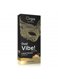 Съедобный гель Dual Vibe Pina Colada с эффектом вибрации и вкусом коктейля пина колада - 15 мл. - ORGIE - купить с доставкой в Батайске