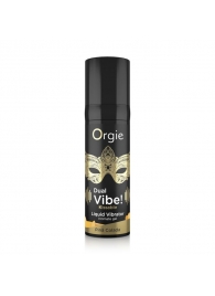 Съедобный гель Dual Vibe Pina Colada с эффектом вибрации и вкусом коктейля пина колада - 15 мл. - ORGIE - купить с доставкой в Батайске