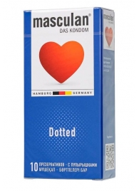 Презервативы с пупырышками Masculan Dotted - 10 шт. - Masculan - купить с доставкой в Батайске