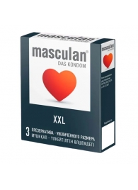 Презервативы увеличенного размера Masculan XXL - 3 шт. - Masculan - купить с доставкой в Батайске