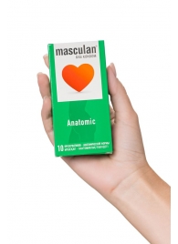 Презервативы анатомической формы Masculan Anatomic - 10 шт. - Masculan - купить с доставкой в Батайске