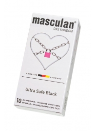 Ультрапрочные презервативы Masculan Ultra Safe Black - 10 шт. - Masculan - купить с доставкой в Батайске