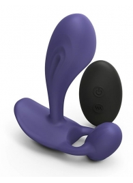 Темно-синий вибромассажер Witty P G Vibrator with Remote Control - Love to Love - в Батайске купить с доставкой