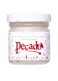Массажная свеча Caramel   Popcorn - 35 мл. - Pecado - купить с доставкой в Батайске