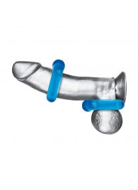 Комплект из двух колец для пениса 2-Pack Ultra-Stretch Stamina Endurance Ring - BlueLine - в Батайске купить с доставкой