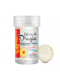 Интимный гель Esferas do Dragao Hot Ball с охлаждающе-разогревающим эффектом (2 шарика по 3 гр.) - HotFlowers - купить с доставкой в Батайске