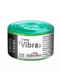 Возбуждающий крем Vibra с эффектом вибрации - 3,5 гр. - HotFlowers - купить с доставкой в Батайске