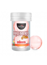 Лубрикант на масляной основе Hot Ball Plus с разогревающим эффектом (2 шарика по 3 гр.) - HotFlowers - купить с доставкой в Батайске