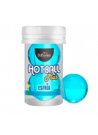Лубрикант на масляной основе Hot Ball Plus с охлаждающим эффектом (2 шарика по 3 гр.) - HotFlowers - купить с доставкой в Батайске
