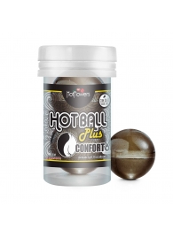 Анальный лубрикант на масляной основе Hot Ball Plus Conforto (2 шарика по 3 гр.) - HotFlowers - купить с доставкой в Батайске