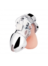 Клетка на пенис из металла Obedience Cock Cage - BlueLine - купить с доставкой в Батайске