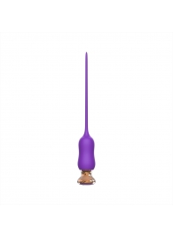Фиолетовый тонкий стимулятор Nipple Vibrator - 23 см. - I-MOON - купить с доставкой в Батайске