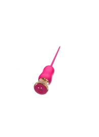 Розовый тонкий стимулятор Nipple Vibrator - 23 см. - I-MOON - купить с доставкой в Батайске